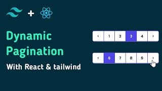 React js and tailwind css with pagination